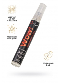 Оральный спрей ORGIE Wow! Strawberry Ice Blowjob Spray с охлаждающим и возбуждающим эффектом - 10 мл. - ORGIE - купить с доставкой в Химках