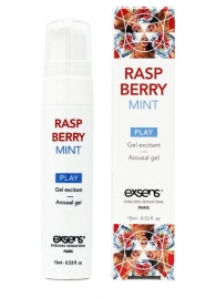 Возбуждающий гель Raspberry Mint с ароматом малины и мяты - 15 мл. - Exsens - купить с доставкой в Химках