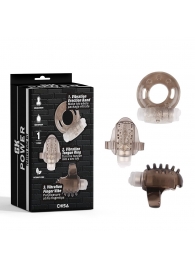 Набор из 3 дымчатых эрекционных колец с вибрацией Teasers Ring Kit - Chisa - в Химках купить с доставкой