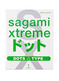 Презерватив Sagami Xtreme Type-E с точками - 1 шт. - Sagami - купить с доставкой в Химках