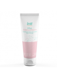 Лубрикант на водной основе Vibe Sensation с клубничным вкусом и легким вибрирующим эффектом - 50 гр. - INTT - купить с доставкой в Химках