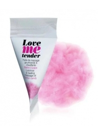 Съедобное согревающее массажное масло Love Me Tender Cotton Candy с ароматом сладкой ваты - 10 мл. - Love to Love - купить с доставкой в Химках