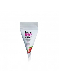 Съедобное согревающее массажное масло Love Me Tender Strawberry с ароматом клубники - 10 мл. - Love to Love - купить с доставкой в Химках