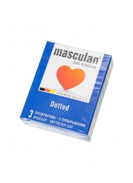 Презервативы с пупырышками Masculan Dotted - 3 шт. - Masculan - купить с доставкой в Химках
