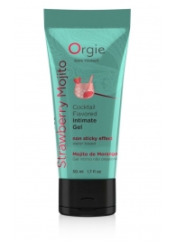 Съедобный интимный гель Orgie Lube Tube Cocktail Strawberry Mojito - 50 мл. - ORGIE - купить с доставкой в Химках