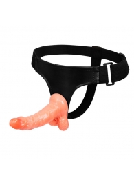 Реалистичный страпон на ремешках - 15,5 см. - Baile - купить с доставкой в Химках