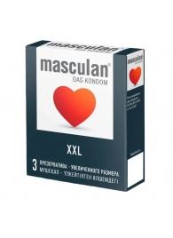 Презервативы увеличенного размера Masculan XXL - 3 шт. - Masculan - купить с доставкой в Химках