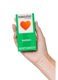 Презервативы анатомической формы Masculan Anatomic - 10 шт. - Masculan - купить с доставкой в Химках