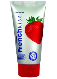 Съедобный лубрикант Frenchkiss с ароматом клубники - 75 мл. - Joy Division - купить с доставкой в Химках