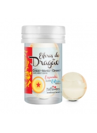 Интимный гель Esferas do Dragao Hot Ball с охлаждающе-разогревающим эффектом (2 шарика по 3 гр.) - HotFlowers - купить с доставкой в Химках