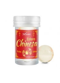 Интимный гель Chinesa Esfera с охлаждающе-пульсирующим эффектом (2 шарика по 3 гр.) - HotFlowers - купить с доставкой в Химках