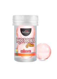 Лубрикант на масляной основе Hot Ball Plus с разогревающим эффектом (2 шарика по 3 гр.) - HotFlowers - купить с доставкой в Химках