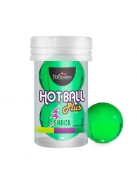 Лубрикант на силиконовой основе Hot Ball Plus с покалывающим эффектом (2 шарика по 3 гр.) - HotFlowers - купить с доставкой в Химках