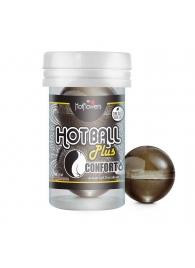 Анальный лубрикант на масляной основе Hot Ball Plus Conforto (2 шарика по 3 гр.) - HotFlowers - купить с доставкой в Химках