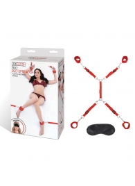 Красная фиксация на матрас Classic Bedspreader - Lux Fetish - купить с доставкой в Химках