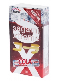 Ароматизированные презервативы Sagami Xtreme COLA - 10 шт. - Sagami - купить с доставкой в Химках