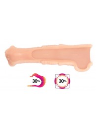 Телесная фантазийная насадка на член Cock Sleeve Size M - KOKOS - в Химках купить с доставкой