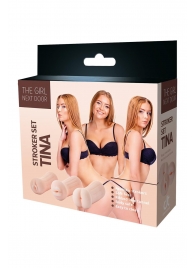 Набор из 3 мастурбаторов The Girl Next Door Tina - Dream Toys - в Химках купить с доставкой