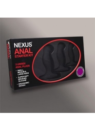 Набор из 3 массажеров простаты чёрного цвета NEXUS ANAL STARTER KIT - Nexus Range - в Химках купить с доставкой