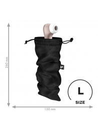 Черный мешочек для хранения игрушек Treasure Bag L - Satisfyer - купить с доставкой в Химках