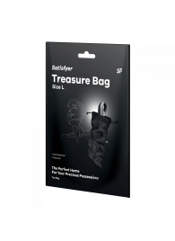 Черный мешочек для хранения игрушек Treasure Bag L - Satisfyer - купить с доставкой в Химках