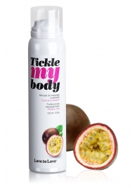 Массажная хрустящая пенка Tickle my body с ароматом маракуйи - 150 мл. - Love to Love - купить с доставкой в Химках