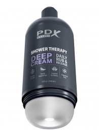 Мастурбатор в бутылке Shower Therapy Deep Cream - Pipedream - в Химках купить с доставкой