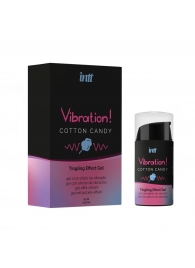 Жидкий вибратор Vibration Cotton Candy с ароматом сахарной ваты - 15 мл. - INTT - купить с доставкой в Химках