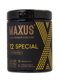 Презервативы с точками и рёбрами MAXUS Special - 12 шт. - Maxus - купить с доставкой в Химках