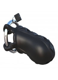 Черный замок верности Extreme Silicone Cock Blocker - Pipedream - купить с доставкой в Химках