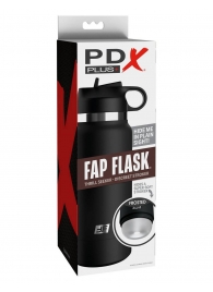 Черный мастурбатор в виде бутылки Fap Flask - Pipedream - в Химках купить с доставкой