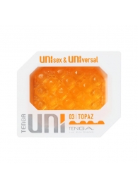 Оранжевый мастурбатор-стимулятор Tenga Uni Topaz - Tenga - в Химках купить с доставкой