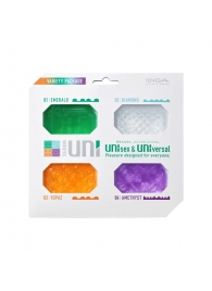 Набор из 4 мастурбаторов-стимуляторов Tenga Uni Variety Pack - Tenga - в Химках купить с доставкой