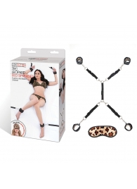 Леопардовая фиксация на матрас для рук и ног Classic Bedspreader - Lux Fetish - купить с доставкой в Химках