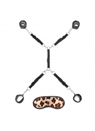 Леопардовая фиксация на матрас для рук и ног Classic Bedspreader - Lux Fetish - купить с доставкой в Химках