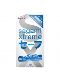 Презервативы Sagami Xtreme Ultrasafe с двойным количеством смазки - 10 шт. - Sagami - купить с доставкой в Химках