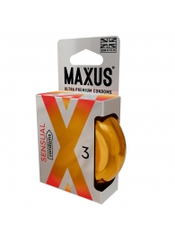 Презервативы анатомической формы Maxus Sensual - 3 шт. - Maxus - купить с доставкой в Химках