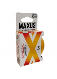 Презервативы анатомической формы Maxus Sensual - 3 шт. - Maxus - купить с доставкой в Химках