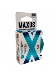 Презервативы Maxus G spot с двойной спиралью - 3 шт. - Maxus - купить с доставкой в Химках