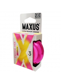 Ароматизированные презервативы Maxus Exotic Mix - 3 шт. - Maxus - купить с доставкой в Химках