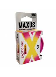 Ароматизированные презервативы Maxus Exotic Mix - 3 шт. - Maxus - купить с доставкой в Химках