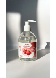 Лубрикант на водной основе Love Protection Raspberry с ароматом малины - 300 мл. - Lola Games - купить с доставкой в Химках
