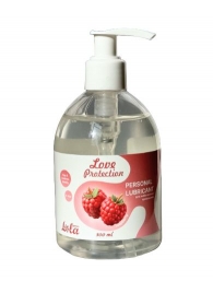 Лубрикант на водной основе Love Protection Raspberry с ароматом малины - 300 мл. - Lola Games - купить с доставкой в Химках