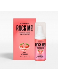 Жидкий вибратор Nuei Rock Me! с ароматом клубники - 20 мл. - Nuei cosmetics - купить с доставкой в Химках