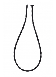 Черный уретральный массажер Glide Medium - 30 см. - Lola Games - купить с доставкой в Химках