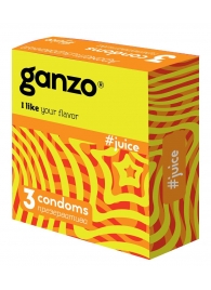 Ароматизированные презервативы Ganzo Juice - 3 шт. - Ganzo - купить с доставкой в Химках