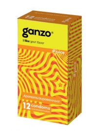 Ароматизированные презервативы Ganzo Juice - 12 шт. - Ganzo - купить с доставкой в Химках