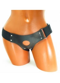 Трусики для страпона коричневого цвета - БДСМ Арсенал - купить с доставкой в Химках