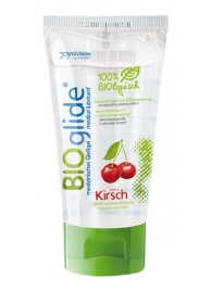 Гель-лубрикант на водной основе с ароматом вишни BIOglide Kirsch - 80 мл. - Joy Division - купить с доставкой в Химках