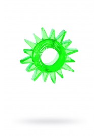 Зеленое эрекционное кольцо-солнце - Toyfa Basic - в Химках купить с доставкой